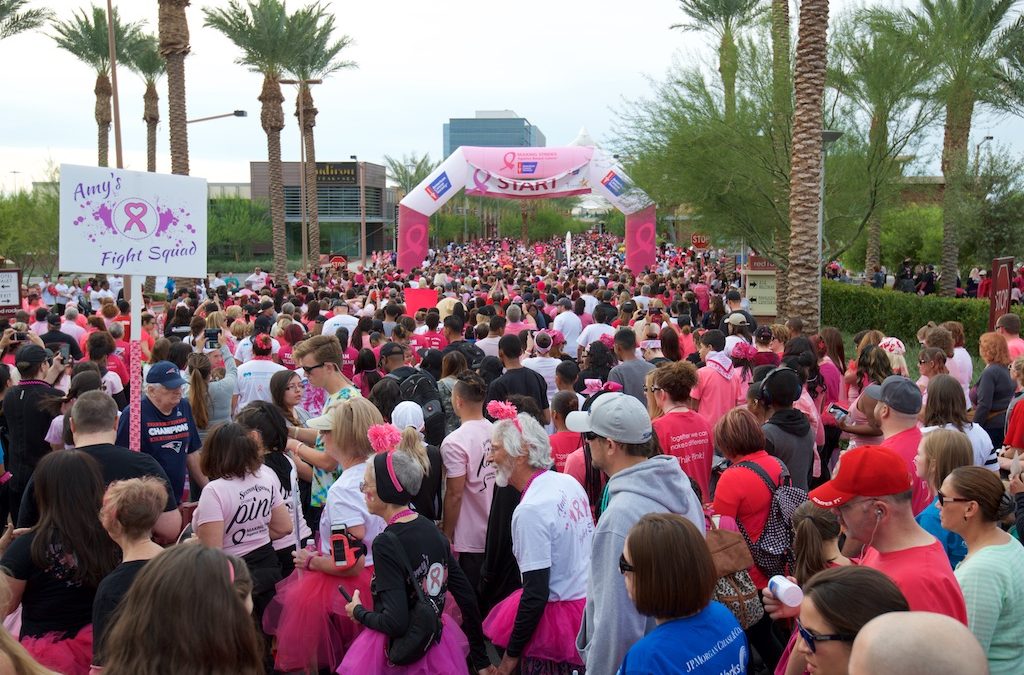 Unisex Table was featured at the Breast Cancer Walk in Las Vegas